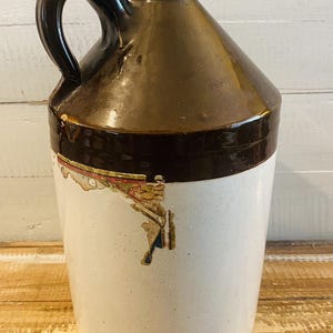 Antique Vintage Stoneware Crock Jug 12&quot; Tall