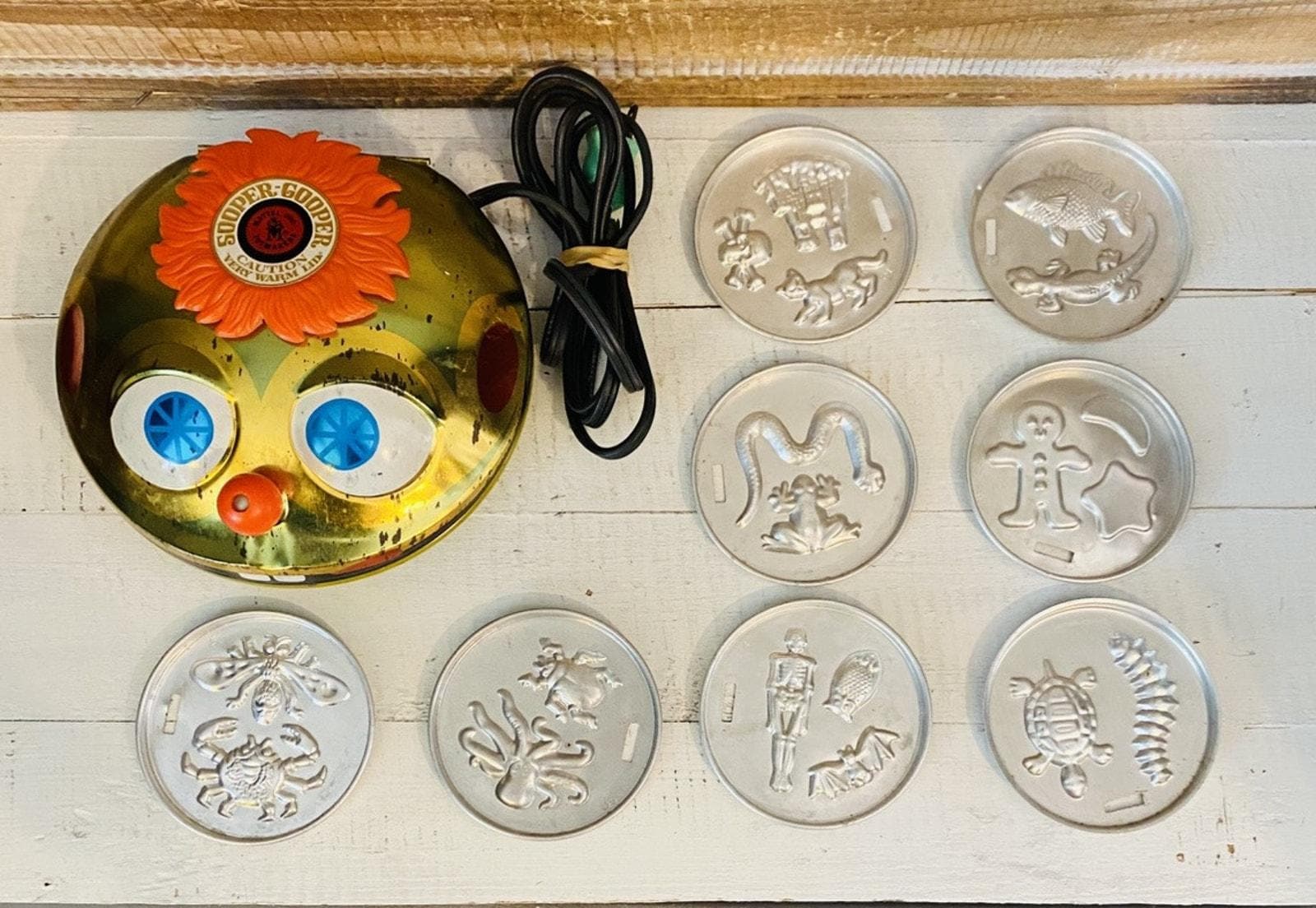 Mattel Sooper Gooper 1966 Toy Set Vintage With 8 Molds Retro Craft