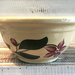 Vintage Watt Ware Star Flower 8&quot; Round Serving Bowl Dinnerware USA Ohio