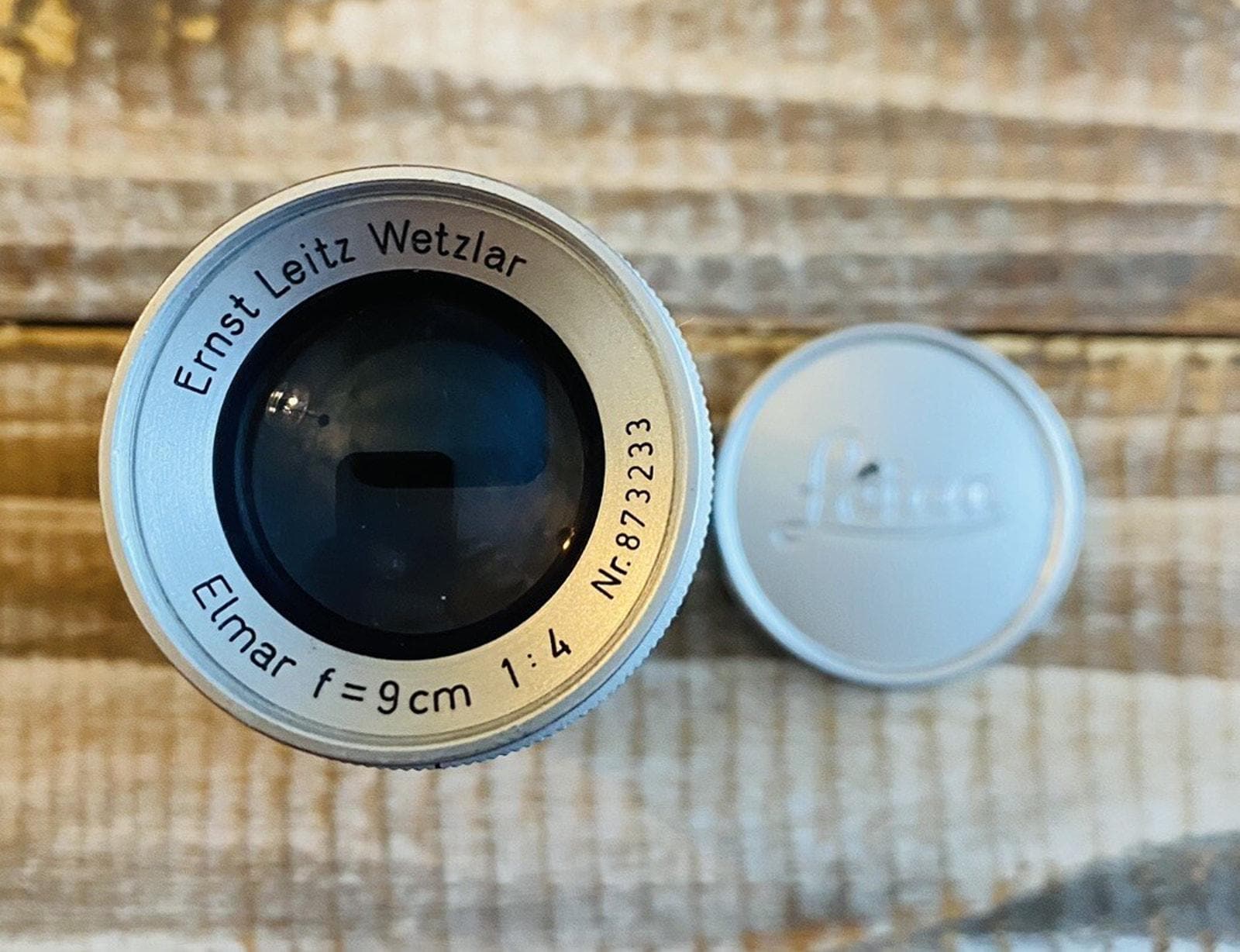 Vintage 1951 Leica Ernst Leitz Wetzler Elmar F = 9 Cm 1:4 Nr