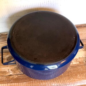 Finel Arabia Seppo Mallat Blue Enamel Pot Set With Lids Mid Century Modern image 9