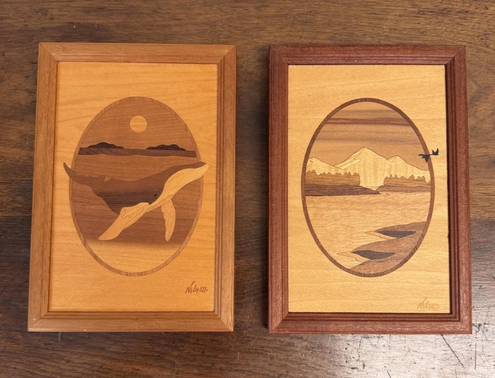 Wood Inlay Whale - Etsy