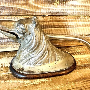 Vintage antieke gietijzeren wolfshond Borzoi Russische wolfshond notenkraker 1920