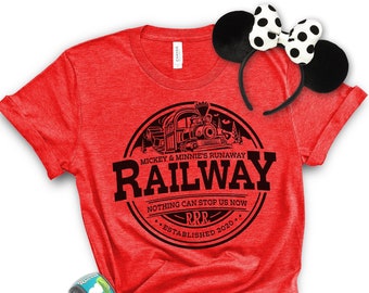 Runaway Railway, Disney Shirts for Men and Women, Disney Family Shirts, Mickey Shirt, Minnie Shirt, WDW, Hollywood Studios Shirt