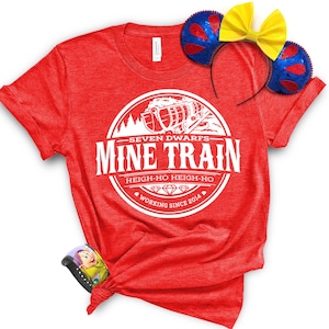 Zeven dwergen mijntrein, zeven dwergen, Sneeuwwitje, Fantasyland-shirt, Disney-shirt, WDW-shirt, Disney-vakantie, mannen, vrouwen, chagrijnig shirt, hallo