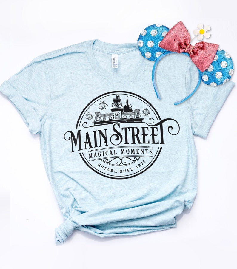 Disney Main Street USA Shirt for Men and Women, Disney Vacation Shirt, Disney Cruise Shirt, Disney Family Vacation Shirt, Walt Disney Shirt image 1