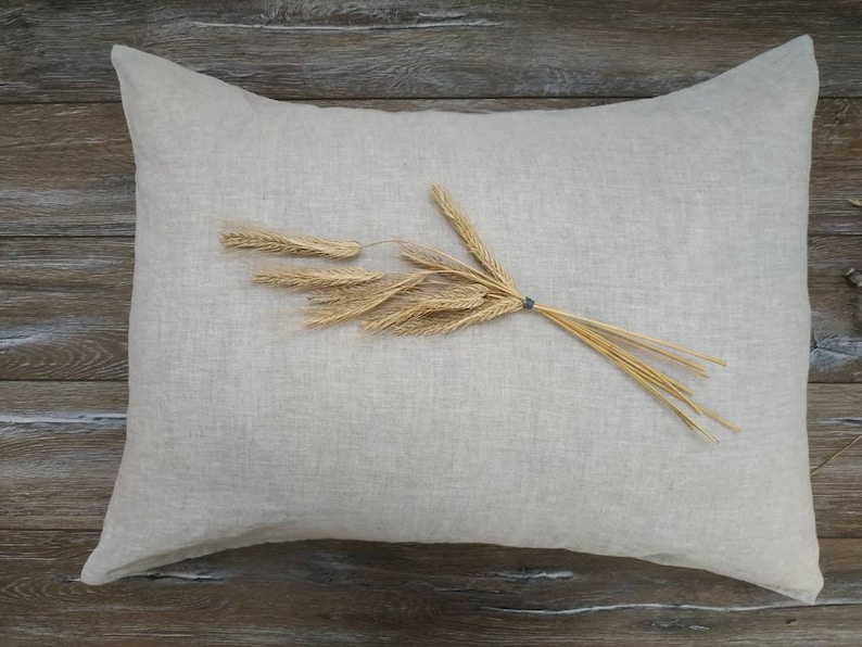 Natural linen pillowcase Envelope closure pillowcase Etsy