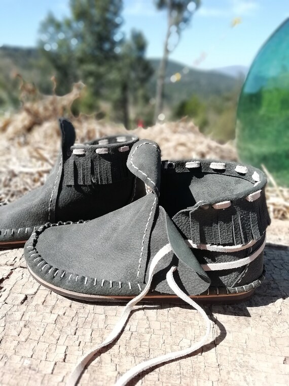MOCCASINS taglia 38 scarpe per nativi americani scarpe | Etsy Italia