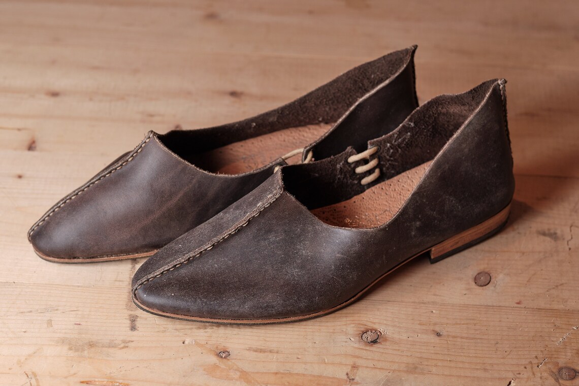 FLORENTINE SHOES Size 42 Renaissance Shoes Costume Shoes Etsy