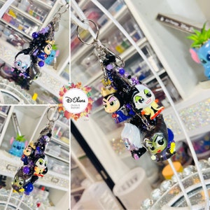Disney Doorables "Villains" Characters and Theme with Handmade Charm