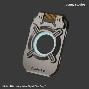 Halo Inspired Cortana AI Data Chip STL Files for 3D Printing
