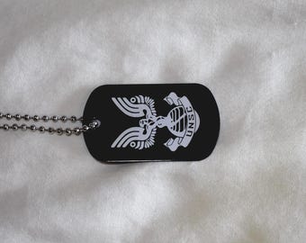 Custom Halo Cosplay Metal Dog Tags - Personalized Laser Etched