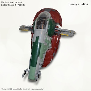 Vertical Wall Mount for LEGO UCS Slave 1 (75060) – 3D Printed Display Bracket
