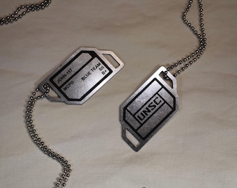 Custom Halo Cosplay Stainless Steel Dog Tag - Personalized Laser