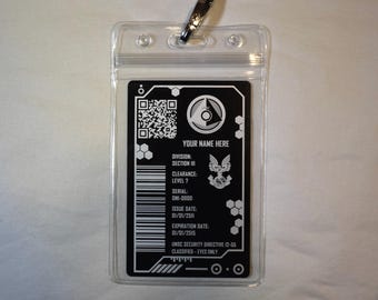 Custom ONI Employee ID Badge - Personalized Laser Etched Badge - Halo Inspired
