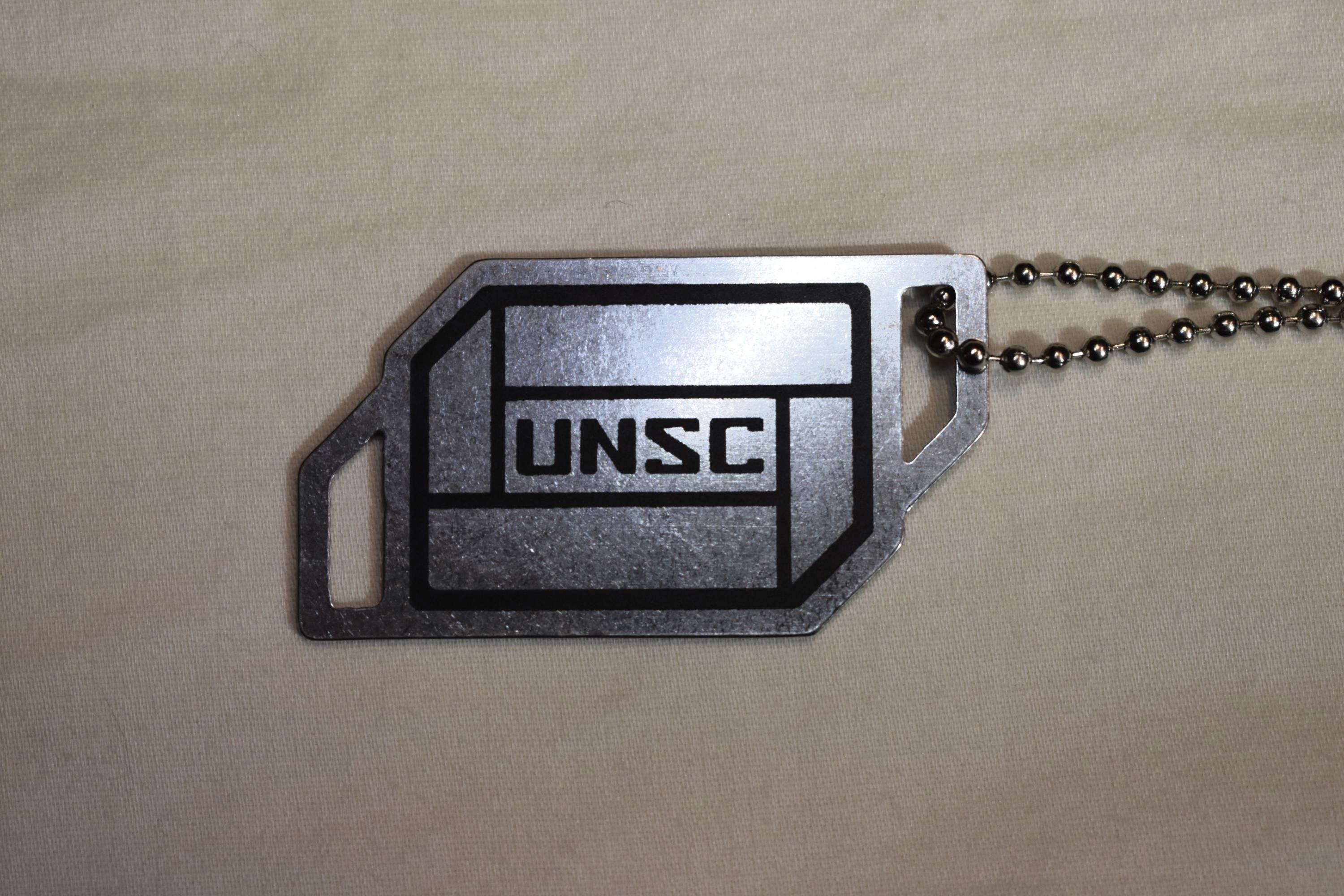 Custom Halo Cosplay Stainless Steel Dog Tag - Personalized Laser