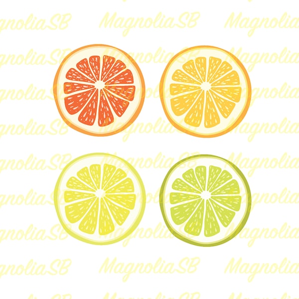 Citrus Slices Bundle SVG, Citrus Slices DXF,  Clipart, Fruit Slices, Citrus cutting, vector, Citrus Slices shape, Citrus Slices silhouette