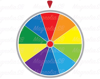 Game Board Spinner SVG: Wheel of Fortune Clipart (Digital Download)