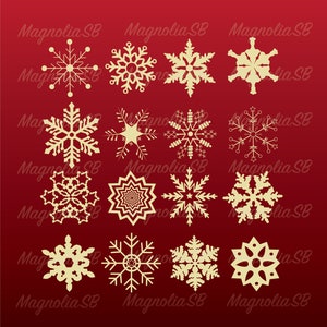 Sneeuwvlokbundel SVG, DXF, sneeuwvlok clipart, sneeuwvlok snijden, winter, sneeuw, december, Kerstmis, bestand knippen, sneeuwvlok silhouet