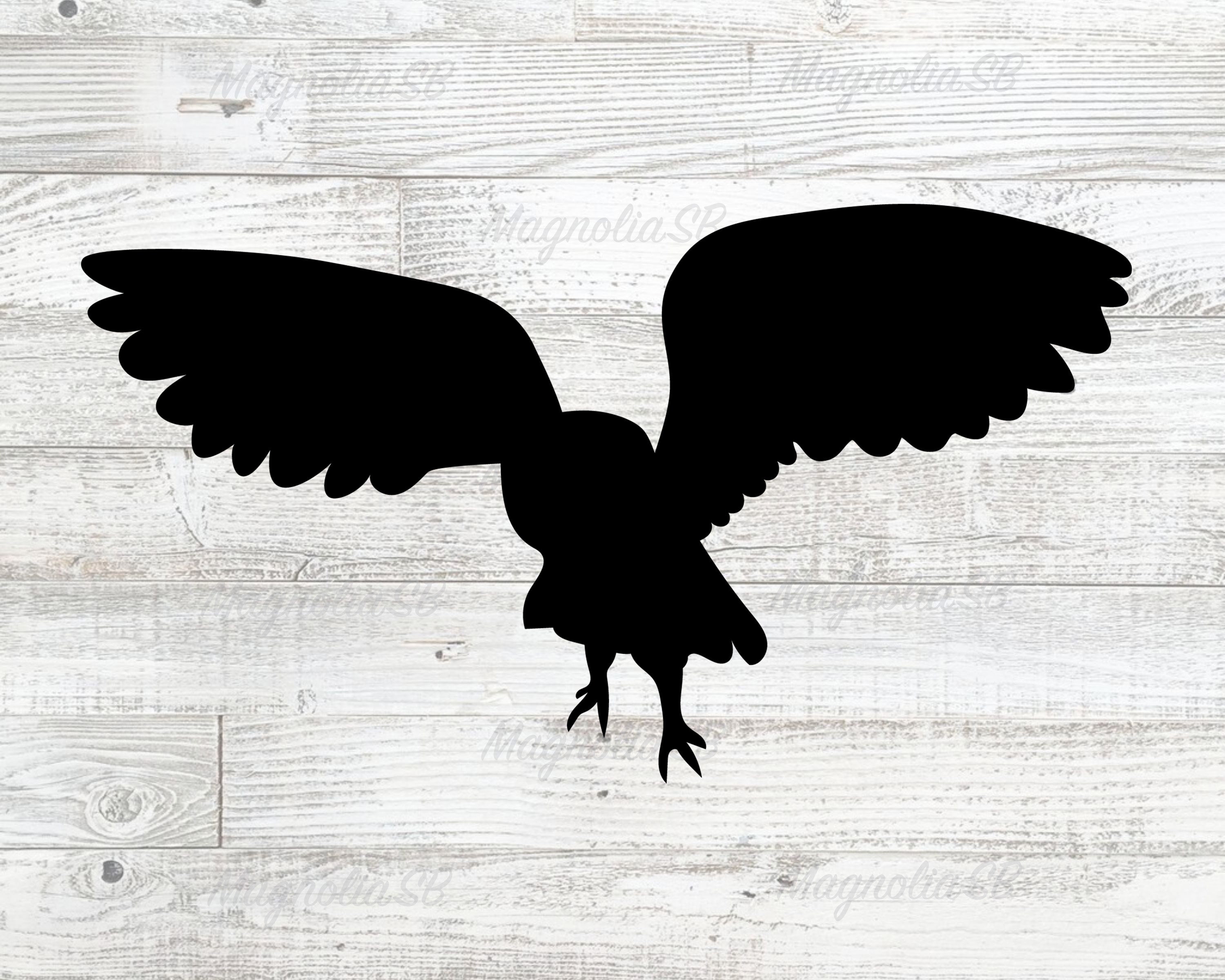 Download Flying Owl Svg Owl Svg Bird Svg Owl Silhouette Cut File Etsy