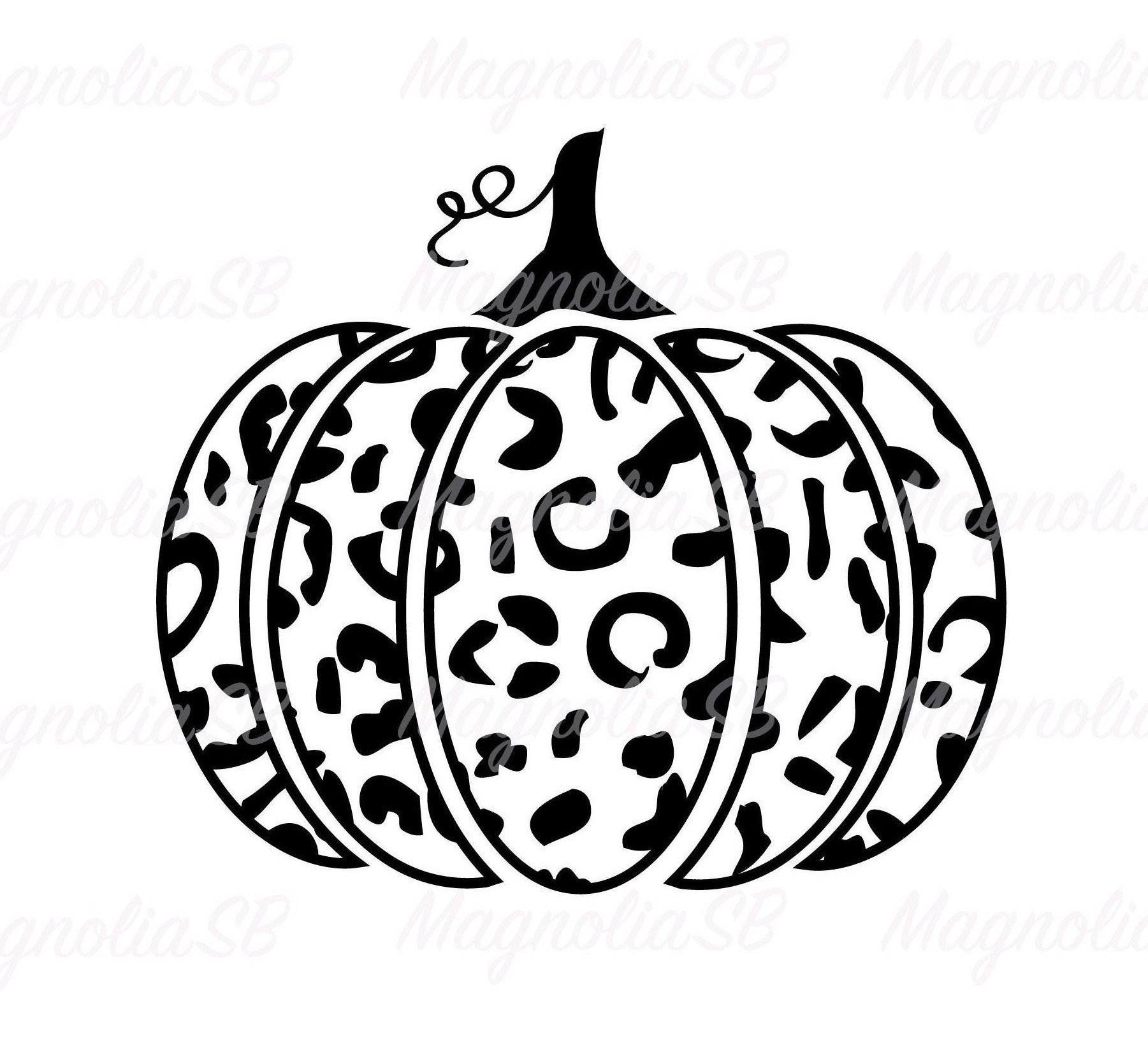 Digital Instant download Pumpkins Cheetah pattern svg Leopard Pumpkins
