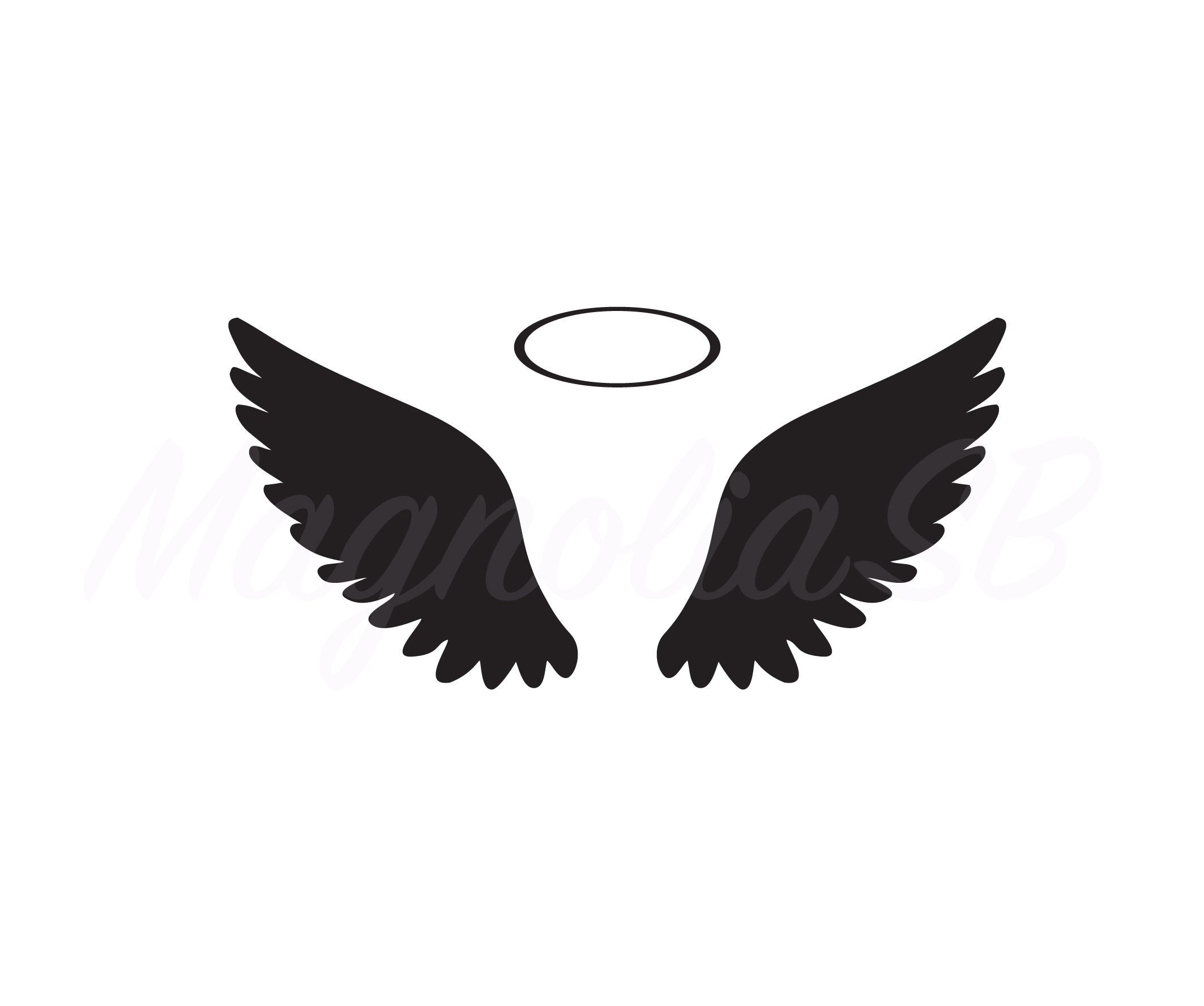 Maltese With Wings And Halo Vector Royalty Free SVG, Cliparts