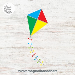 Kite SVG file, Kite Clipart, Toy Outdoor, Kite cutting, Kite vector, Kids Outdoor Play, Fun Time, Kite shape, Kite silhouette