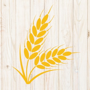 Tarwe SVG, Tarwe PNG, gesneden voor cricut, Graan SVG, Tarwe Cut File, Boerderij, dxf, Oogst, Boer, Tarwe vorm, Tarwe silhouet