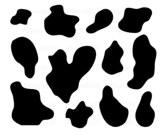 Cow Spots svg dxf patrón de manchas de vaca clip art de - Etsy México