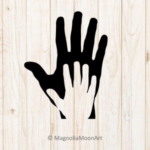 Mother and Child Hand SVG, hands svg, cutting, Mom svg, Child svg, Hands PNG, Mother&#39;s Day svg, Mother svg, Child and Mom Hand silhouette