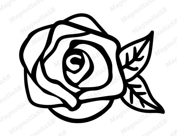 Rose Svg Rose PNG Cut File for Cricut Dxf Jpg Flower PNG - Etsy