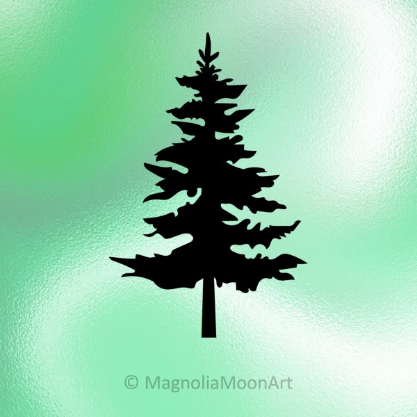 Kiefer Baum svg, Baum svg, Schneidedatei für Cricut, Tannenbaum svg, Baum dxf, Wald svg, Baumsilhouette, PNG, jpg, Natur, Natur, Baumform