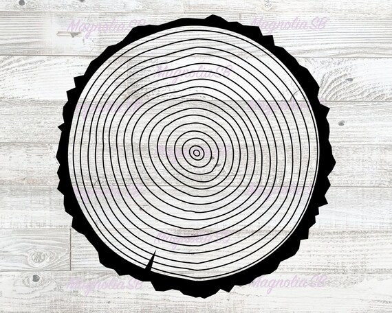 Tree Rings Silhouette Svg Tree Ring Svg Tree Cutting - Etsy Canada