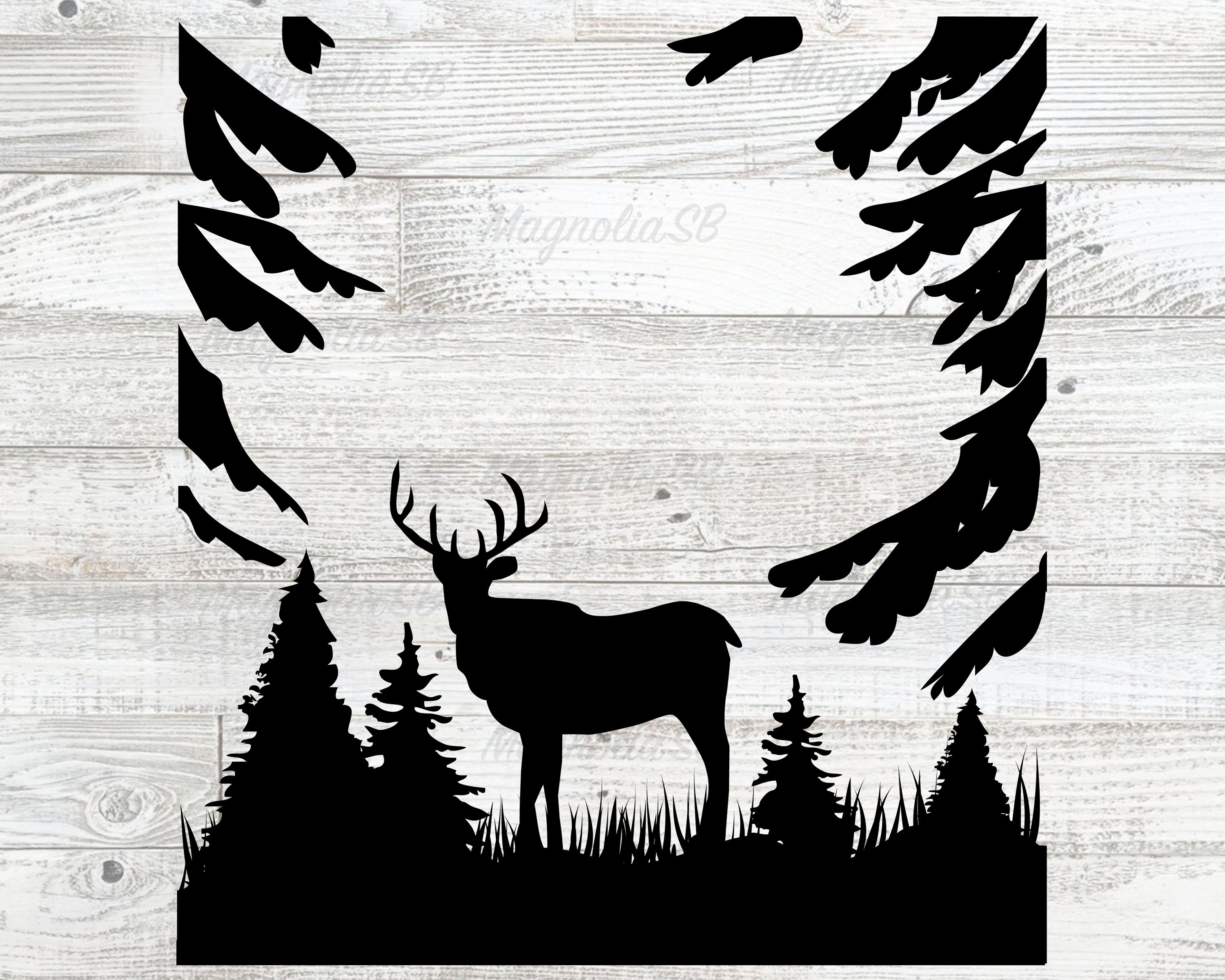 Paper, Party & Kids Scrapbooking Forest Deer Svg Forest Deer Design