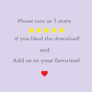Please rate us 5 stars.