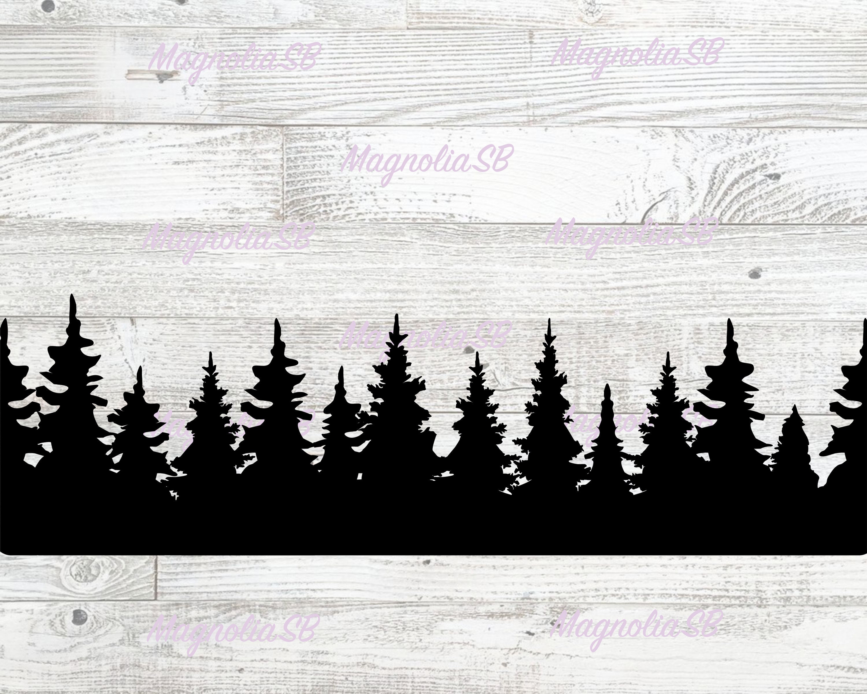 Download Tree Line Svg Forest Svg Trees Clip Art Cut File For Etsy