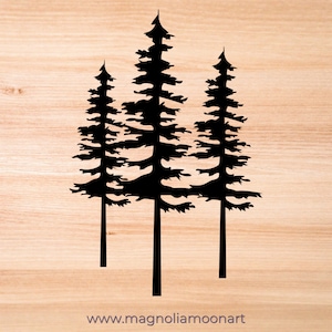 File svg di pino, file di taglio per cricut, abete svg, file dxf per taglio laser, clip art di pino, vettore di pino, PNG, design per maglietta, JPG