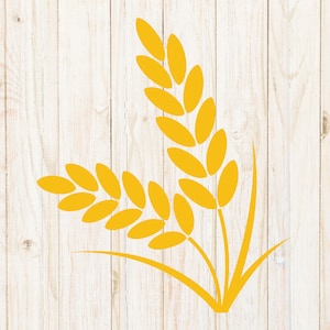 Trigo svg, Cosecha svg, Cosecha de trigo svg, archivo cortado para cricut, PNG, diseño de camisa, dxf, jpg, Grano svg, Granja, Granjero, silueta