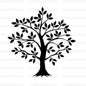 Tree of Life SVG: Family Tree Silhouette Cut File (Digital Download)