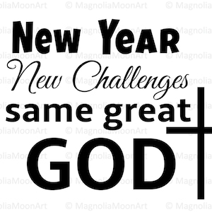 New Year Christian Quote SVG: Inspirational Cut File (Digital Download)