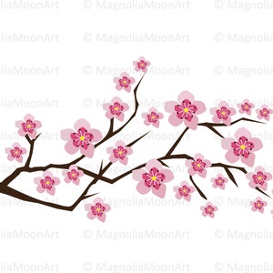 Svg de fleurs de cerisier, svg de couches de cerisier, coupe de branche de cerisier, vecteur, Sacura, svg de fleurs roses, branche de cerisier PNG, silhouette de cerisier