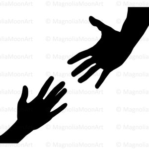 Helpende handen SVG, DXF, helpende hand clipart, snijden, vector, ondersteuning, hulp, zorg, teamwerk, helpende handen vorm, helpende handen silhouet