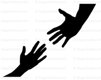 Helping Hands SVG: Support & Teamwork Clipart (Digital Download)