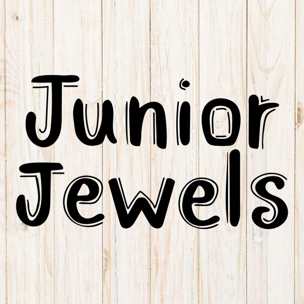 Junior Jewels svg png eps dxf, cut file for cricut, shirt design, digital download, sublimation png, instant download, silhouette