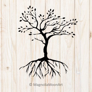 Tree of Life SVG: Roots Silhouette Cut File (Digital Download)
