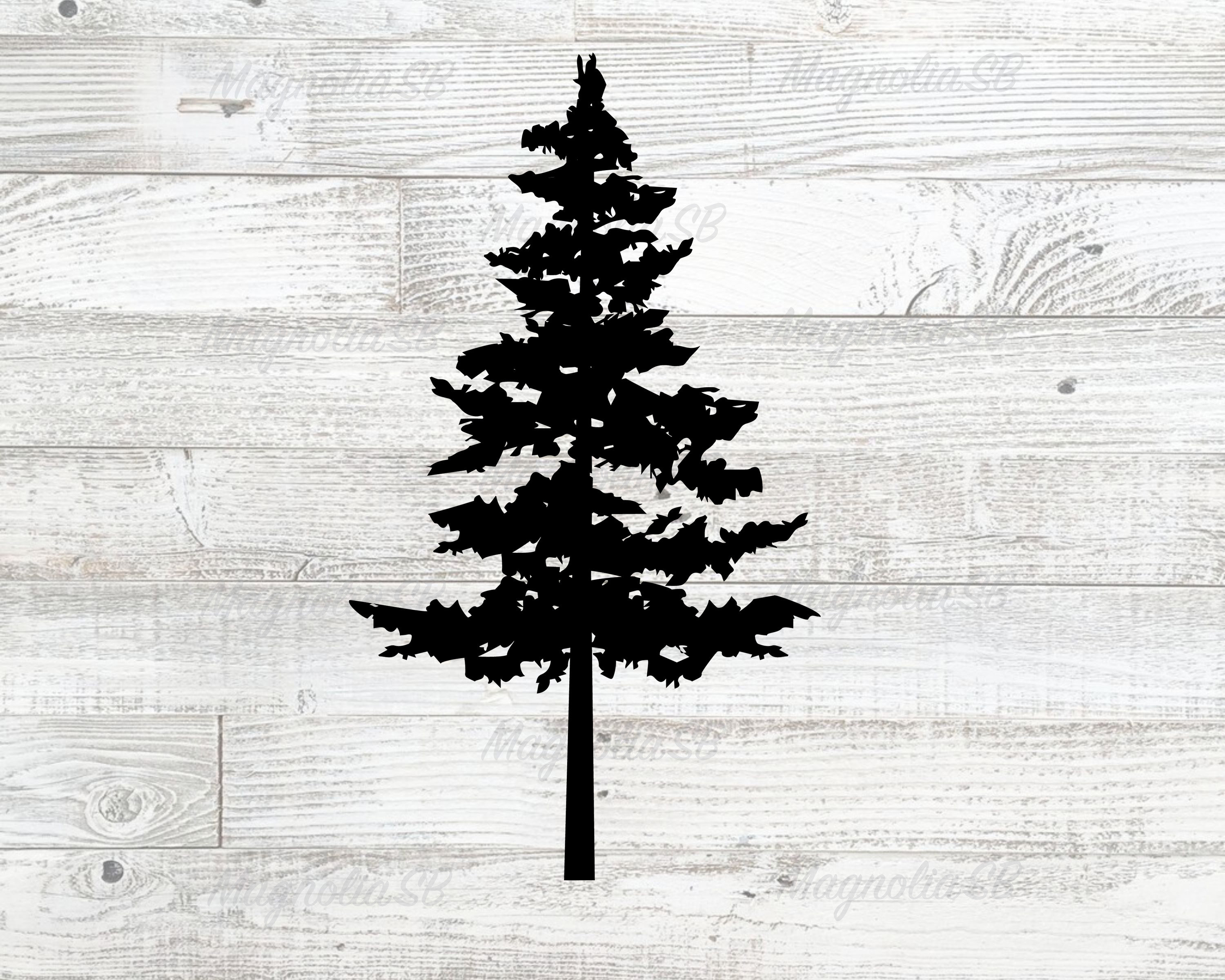 Download Pine Tree Svg Dxf Tree Clip Art Cut File For Cricut Etsy