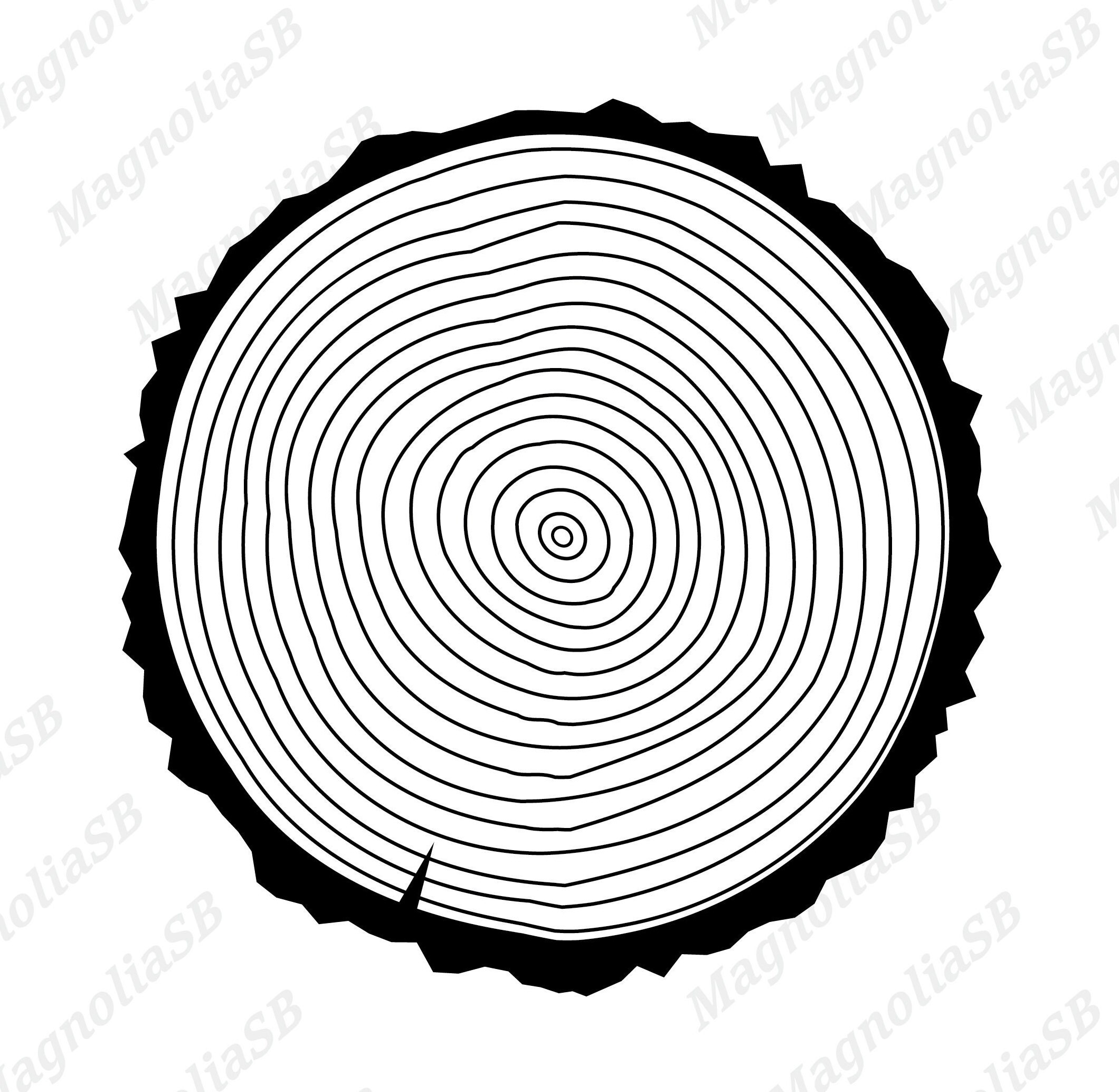 Tree Rings Silhouette Svg Tree Ring Svg Tree Cutting - Etsy Canada