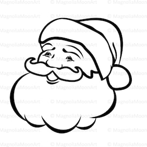 Santa Face SVG: Christmas Cut File for Cricut (Digital Download)