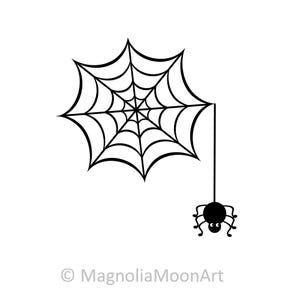 Toile d'araignée drôle SVG, svg Halloween, toile d'araignée svg, fichier coupé SVG Halloween ludique, insecte drôle, fournitures de création artistique, conception de silhouette bricolage