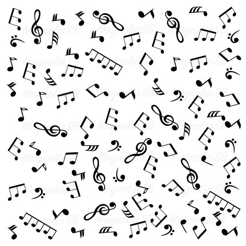 Musical Notes Svg Notes Dxf Musical Notes Pattern Cut File - Etsy